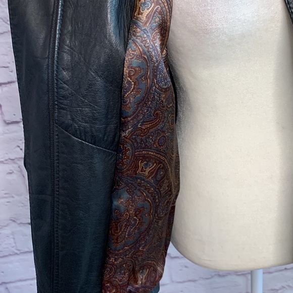 Paris-Dakar Vintage 1980s Leather Bomber Jacket - Picture 9 of 13